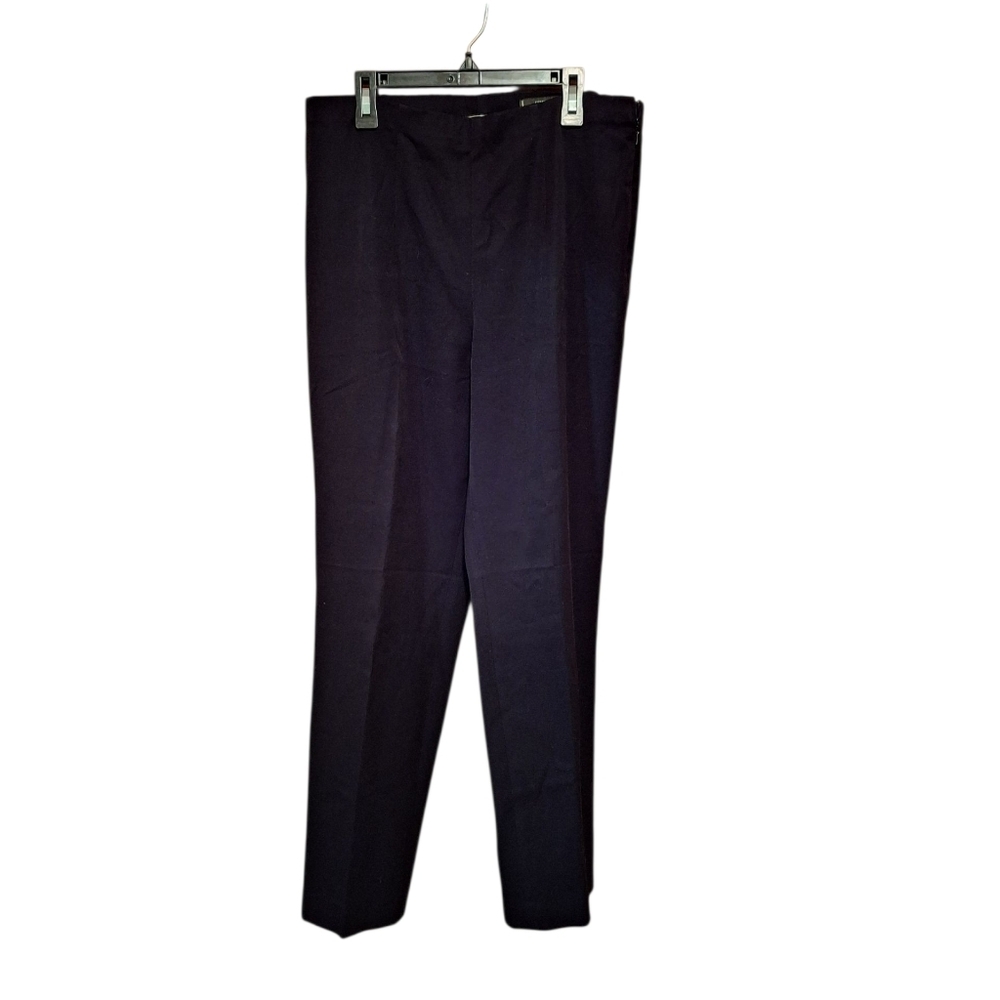Eddie Bauer Ladies Black Pants Petite 10 Modest Minimalist No pockets Slimming